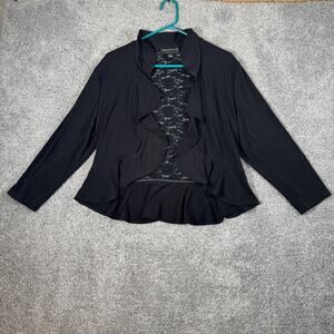 Connected Apparel Cardigan Sweater XL Lace Dark Romantic Coquette Whimsigoth Y2K
